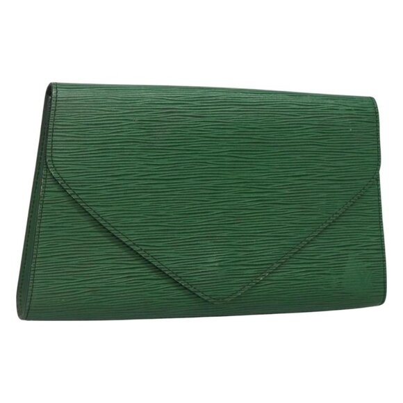 LOUIS VUITTON Epi Art Deco Clutch Bag Green M52634 LV Auth BA2685 - Picture 1 of 16